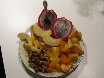 Obsttelle für eine gesunde Ernährung