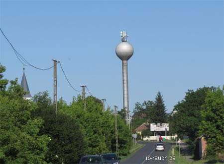 5G-Anlagen auf Wasserturm Nordungarn